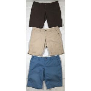 Lot 3 Y2K Old Navy Canvas Shorts Women 4 Cotton Blend Hiking Spring Low Rise